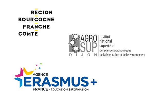 Logo erasmus, Bourgogne Franche-Comte, Agro-sup